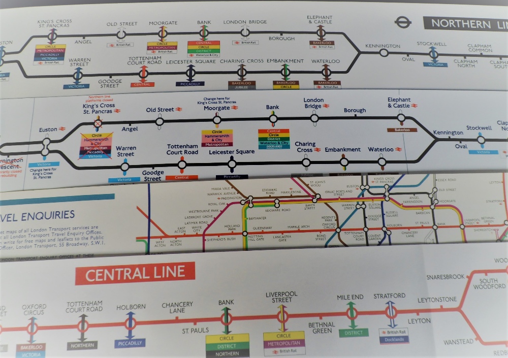 Railways, 25+ London underground carriage maps circa 1990s to include Northern Line, Bakerloo - Image 5 of 9