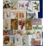 Tony Warr Collection, Postcards, a mixed selection of approx. 66 greetings cards, illustrated,