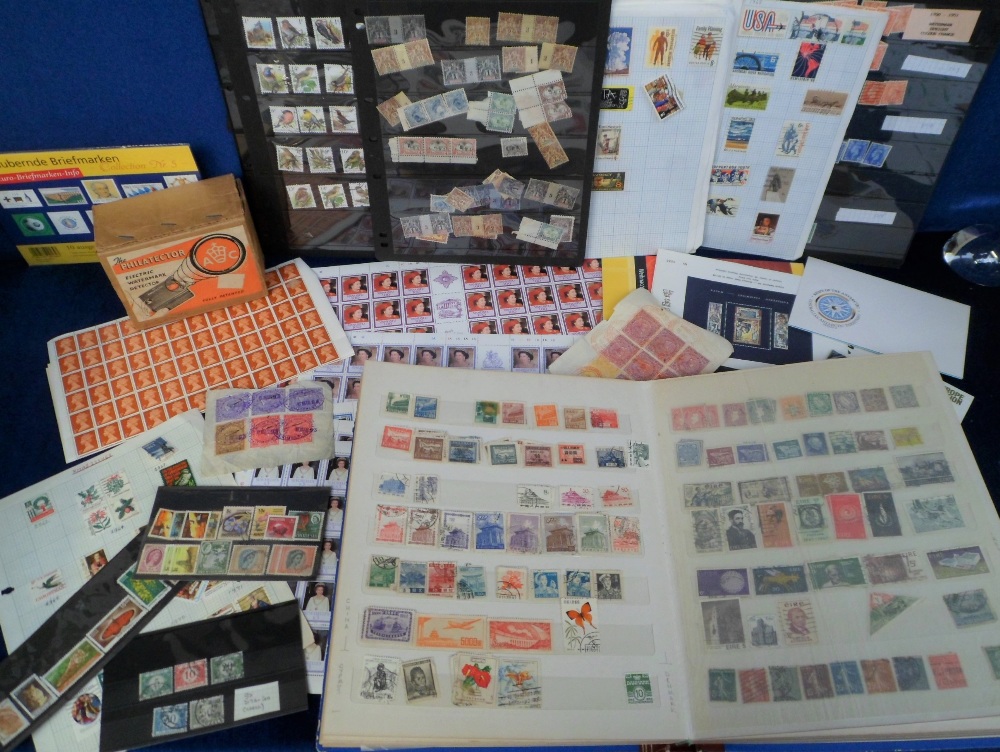 Stamps, Sheets of mint Commonwealth stamps, mostly 1930's onwards but including a few QV, noted