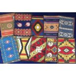 Tobacco blankets, ATC, Miniature Indian Blankets, 'G' size, 24 different (gd/vg)