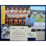Sports Autographs, mixed selection of items on magazine cuttings, photos, documents etc., inc.