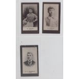 Cigarette cards, Smith's, Footballers (Brown back, 1906), Liverpool, three cards, no 45 W. Dunlop (