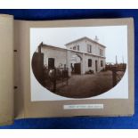 Photographs, photograph album circa 1920s showing external and internal shots of a factory to