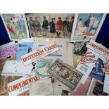 Vintage Fashion Booklets and Wedding Ephemera dating from 1860 to 20th C. Sporting wear, Rubber wear