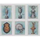 Cigarette cards, Churchman's, Sporting Trophies, 2 sets, standard (25 cards) & 'L' size (12