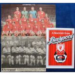 Football Autographs, Liverpool FC, coloured magazine team line-up 1968/69 signed neatly in ink by 11