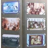 Postcards, a mixed age collection of 500 cards in 2 vintage albums being a general mix of UK and