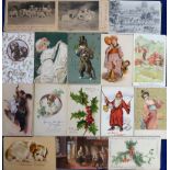 Tony Warr Collection, Postcards, a mixed subject selection of approx. 77 cards of pretty girls,