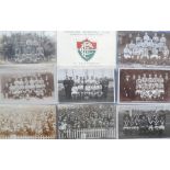 Postcards, Football, a mixed mainly RP selection of 16 Football cards of players, teams, crowds