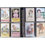 Postcards, Children, a collection of approx. 180 cards in 2 modern albums the majority