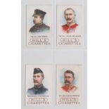 Cigarette cards, Hill's, Boer War Generals, 4 cards, Maj-Gen J.D.R. French, Maj-Gen. Sir William