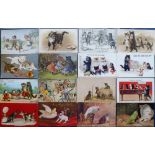 Postcards, a collection of 30+ mainly illustrated cards of cats with 5 Louis Wain cards inc. '