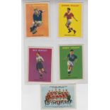 Trade cards, A&BC Gum, Footballers, Quiz 50-98 (set, 49 cards) (gd/vg, checklist unmarked) (49)