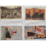 Postcards, Shipping, an album containing 50+ shipping cards, mostly lines inc. Aquitania, Aurania,