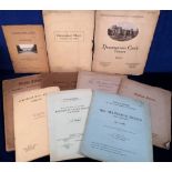 Ephemera, 25 Estate and property Auction Catalogues dating between 1914 and the 1950s to include