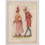 Cigarette card, USA, Allen & Ginter, large advertising card for 'Richmond Straight Cut Cigarettes'