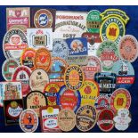 Beer labels, a mixed selection of 36 labels (inc. 5 'with contents), various shapes, sizes and