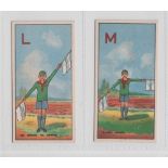 Trade cards, Clarnico, Wolf Cubs Signalling, two type cards, L & M (vg) (2)