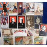 Tony Warr Collection, Postcards, a mainly political/patriotic selection of cards inc. Edward VII