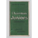 Cigarette card, Lea, Manchester United Fixture Card, 1926/27, fold-over 4 page card, UNRECORDED (