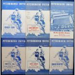 Football Programmes, Peterborough Utd, collection of 6 home match programmes all for Midland