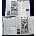 Football autographs, three Fulham FC programmes, two v. Wolves, 11 Sept 1976 & one v Oldham 4 Dec