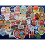 Beer labels, a mixed selection of 40 labels (inc. 3 'with contents'), various shapes, sizes and