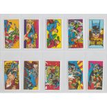 Trade cards, Bassett, Super Heroes (set, 50 cards) (ex)