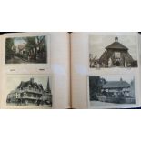 Postcards, mixed UK topographical selection of approx. 120 cards in modern album, showing street
