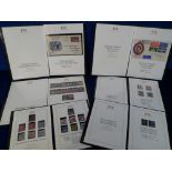 Stamps, GB, 6 Harrington & Byrne presentation folders containing a Victorian Penny Black and 2d