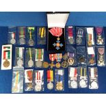 Militaria, a collection of original and reproduction medals to include a War Medal, Burma Star and