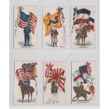 Cigarette cards, Pritchard & Burton, Flags & Flags with Soldiers (23 different cards) (mixed