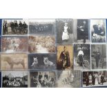 Postcards, a good collection of approx. 75 Social History RP's inc. scouts, postmen, weddings,