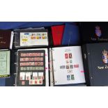 Stamps, large and useful collection of New Zealand stamps in 3 albums (1 empty) containing a mint