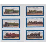 Trade cards, Cadbury's, Locomotive Series (set, 6 cards) (gd/vg)