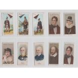 Cigarette cards, 10 scarce type cards, Mitchell's, Scottish Clan Series, (3), nos 10, 12 & 23,