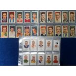 Cigarette cards, Football, 3 sets, Ardath, Famous Footballers, (50 cards), & Carreras, Popular