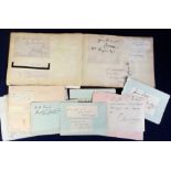 Autographs, Autograph album with a range of signatures 1903-1930, 60+ inc. some loose pages, cut