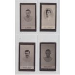 Cigarette cards, Smith's, Footballers (Brown back, 1906), Tottenham Hotspur, four cards, no 109 J.
