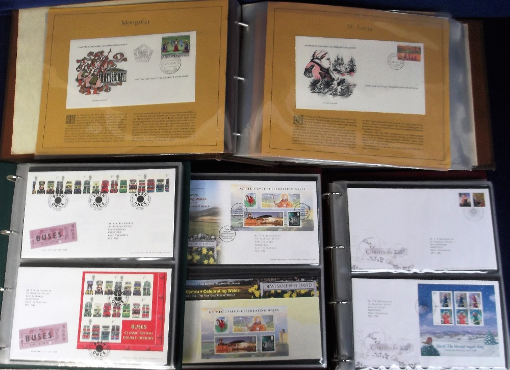 Stamps, collection of GB FDCs 2001-2010 as issued by Tallents House, housed in 3 quality albums