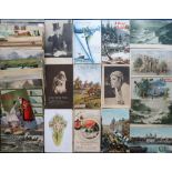 Postcards, a collection of approx. 340 mixed Tuck published cards in box, a small quantity of modern