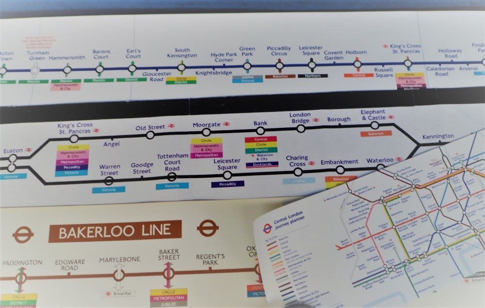 Railways, 25+ London underground carriage maps circa 1990s to include Northern Line, Bakerloo - Image 8 of 9