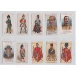 Cigarette cards, Military, 20 scarce type cards, inc. Player's Old England's Defenders (3), Military