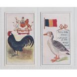 Cigarette cards, Robinson & Sons, Regimental Mascots, two cards, nos 12 & 17 (vg) (2)