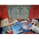 Militaria, an assortment of military ephemera to include postcards, photographs, RAF Service and