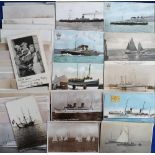 Postcards, Shipping, a good mixed shipping collection of 84 cards inc. Railway Officials Turbine