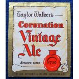 Beer label, Taylor Walker & Co Ltd, London, Coronation Vintage Ale, variation of the 1953 Coronation