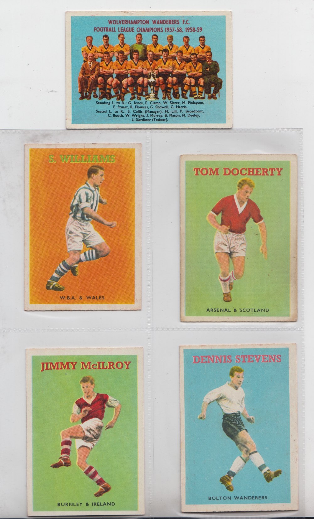 Trade cards, A&BC Gum, Footballers, Quiz 1-49 (set, 49 cards) (gd/vg, checklist unmarked) (49)