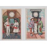 Trade cards, English & Scottish CWS, Time in Various Countries, 'P' size (set, 12 cards) (a few