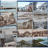 Postcards, Cornwall, a collection of approx. 400 cards, RP's and printed, various locations inc.